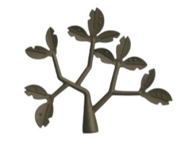 Lego Duplo, Baumblätter Pflanze, 12 Blätter auf Ästen (44542) flaches Dunkelgold